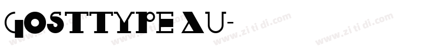 GOSTTYPE AU字体转换